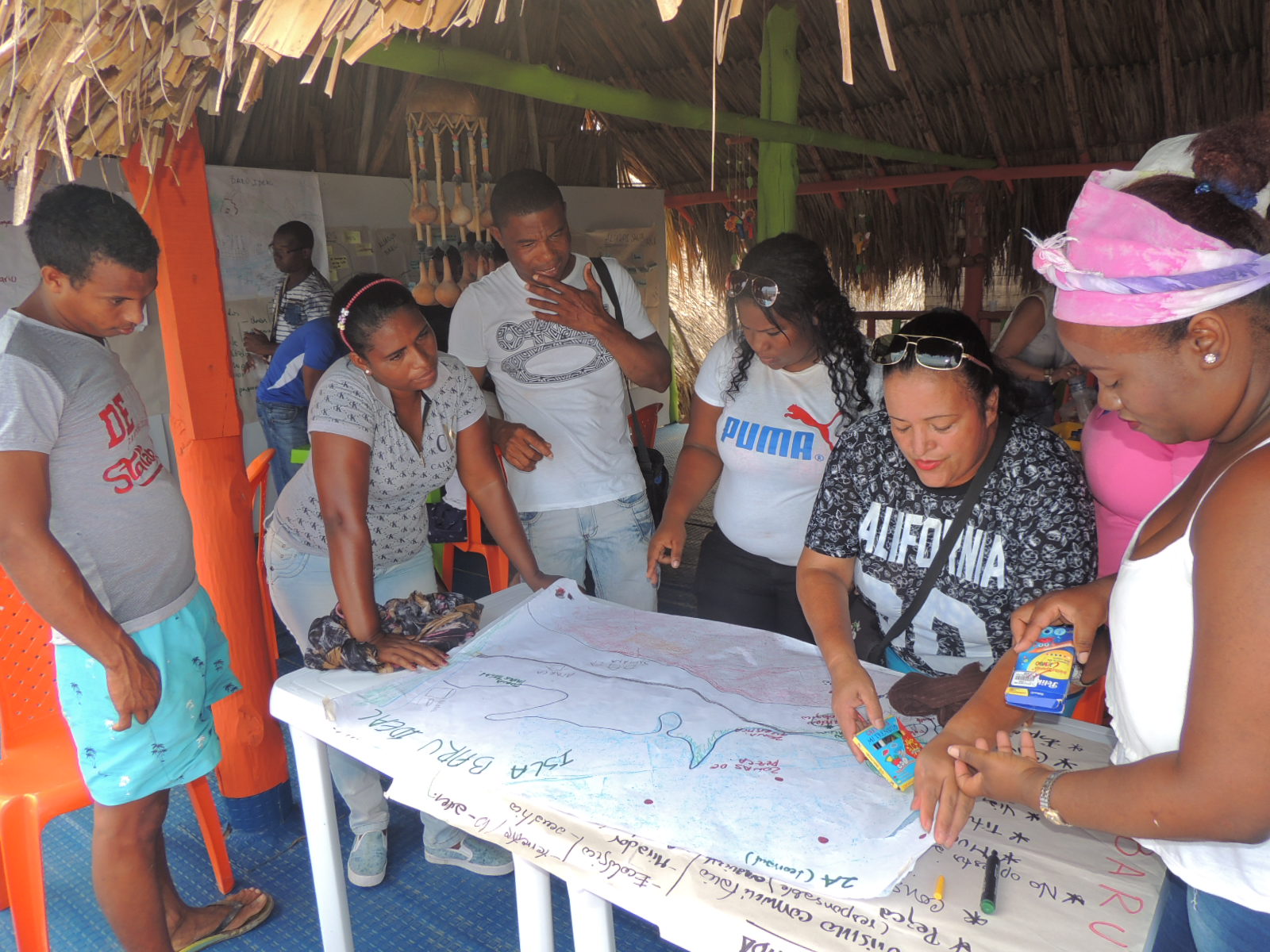 Alianzas consejos comunitarios afrodescendientes Barú Ararca Santana Playa Blanca Cartagena 2017